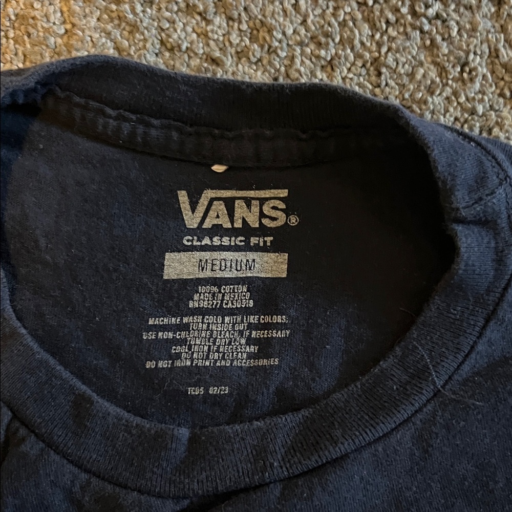Vans Men's Dark Blue Graphic Tee - Picture 3 of 5